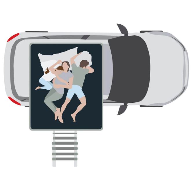 Dachzelt BIG WILLOW 160 Gen.3 ECO grau – Bild 6