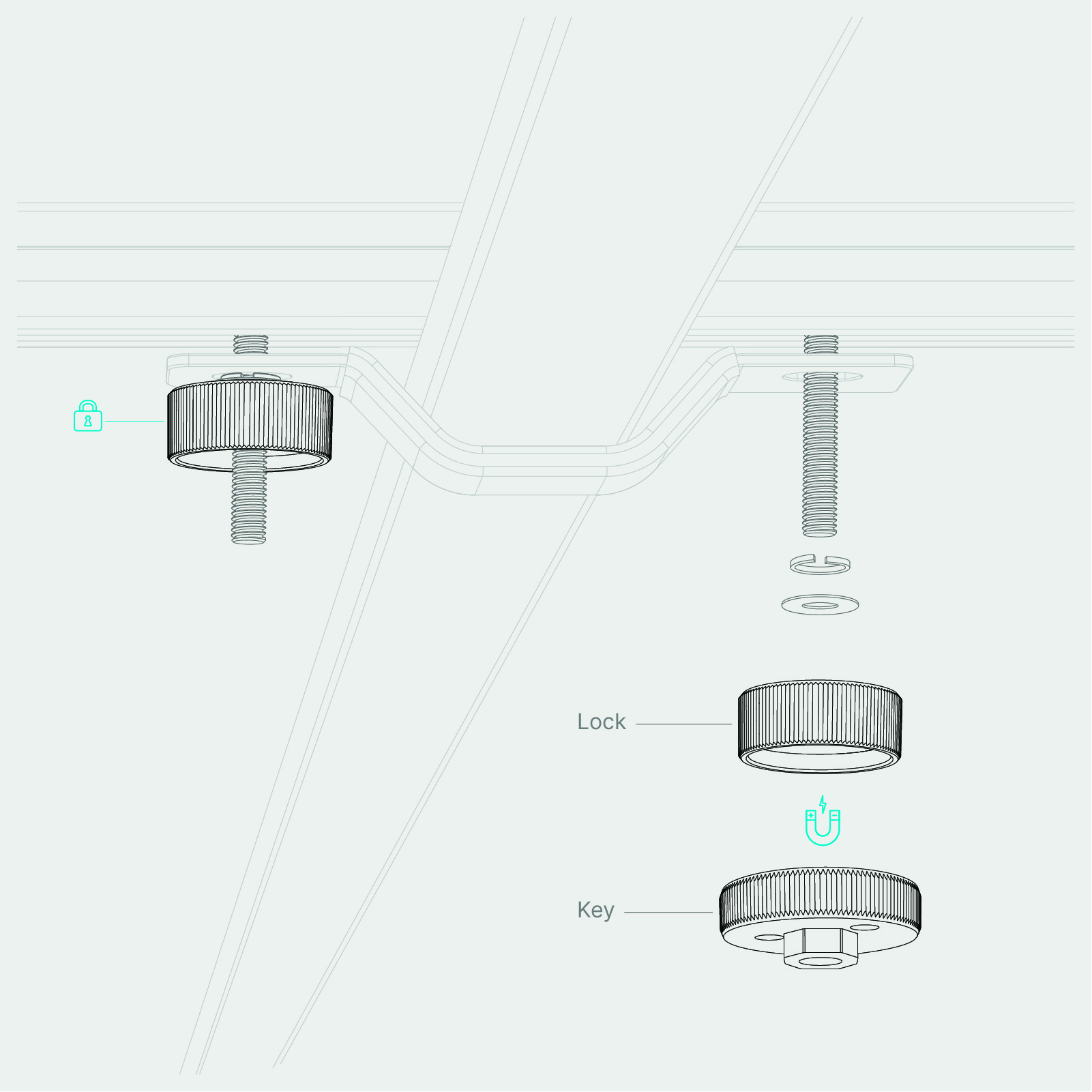 qeedo Freedom Lock Set 2.0 - 4 Stück – Bild 3
