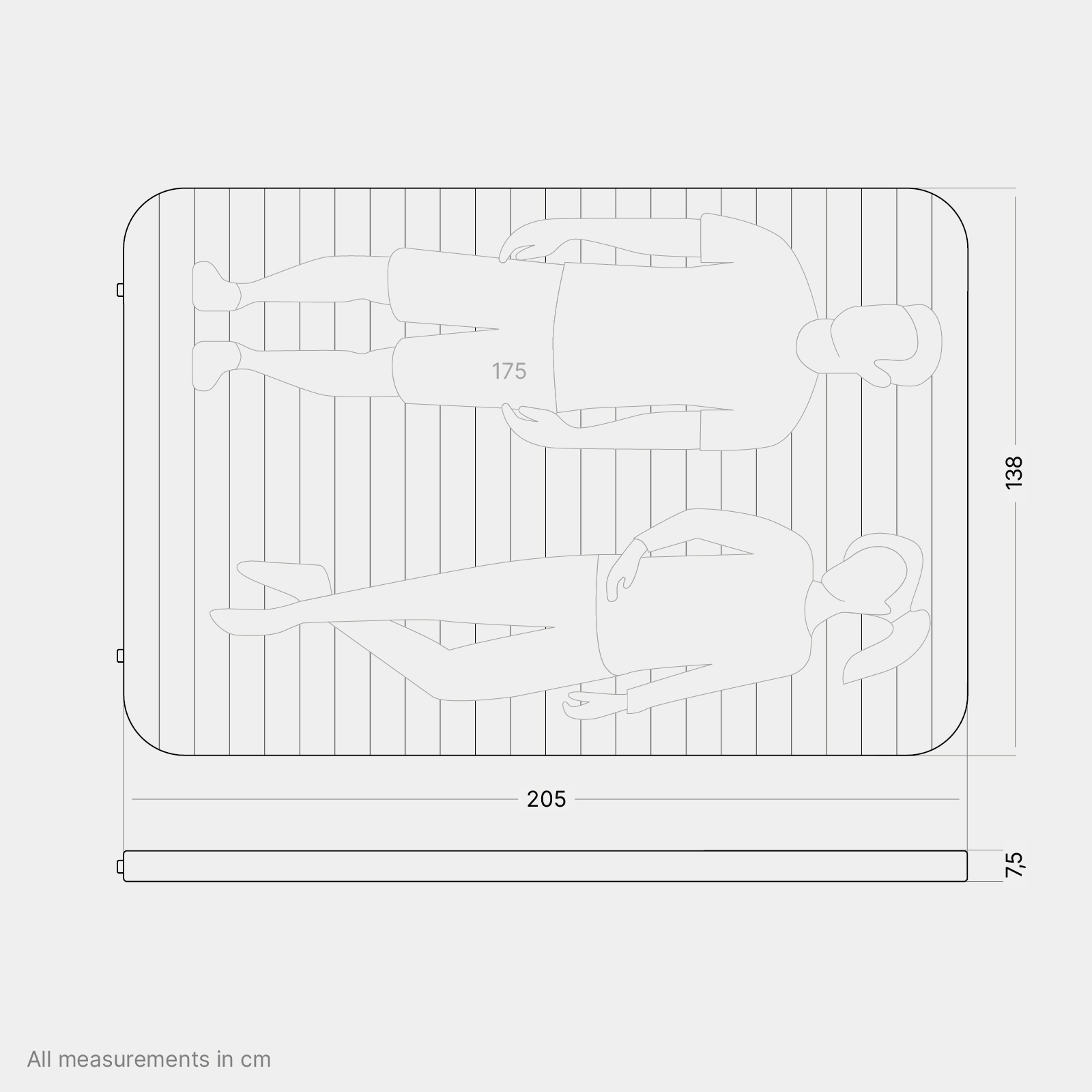 Cloudmat - Double XL Premium Luftmatratze – Bild 2